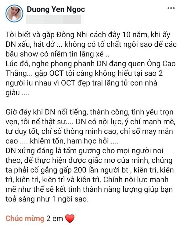 Sự đời Dương Yến Ngọc: Thi Hoa hậu từ thời Ngô Thanh Vân, ly dị đến 2 lần, trước khi đá thúng Đông Nhi đã từng động nia Lan Khuê - Ảnh 1.