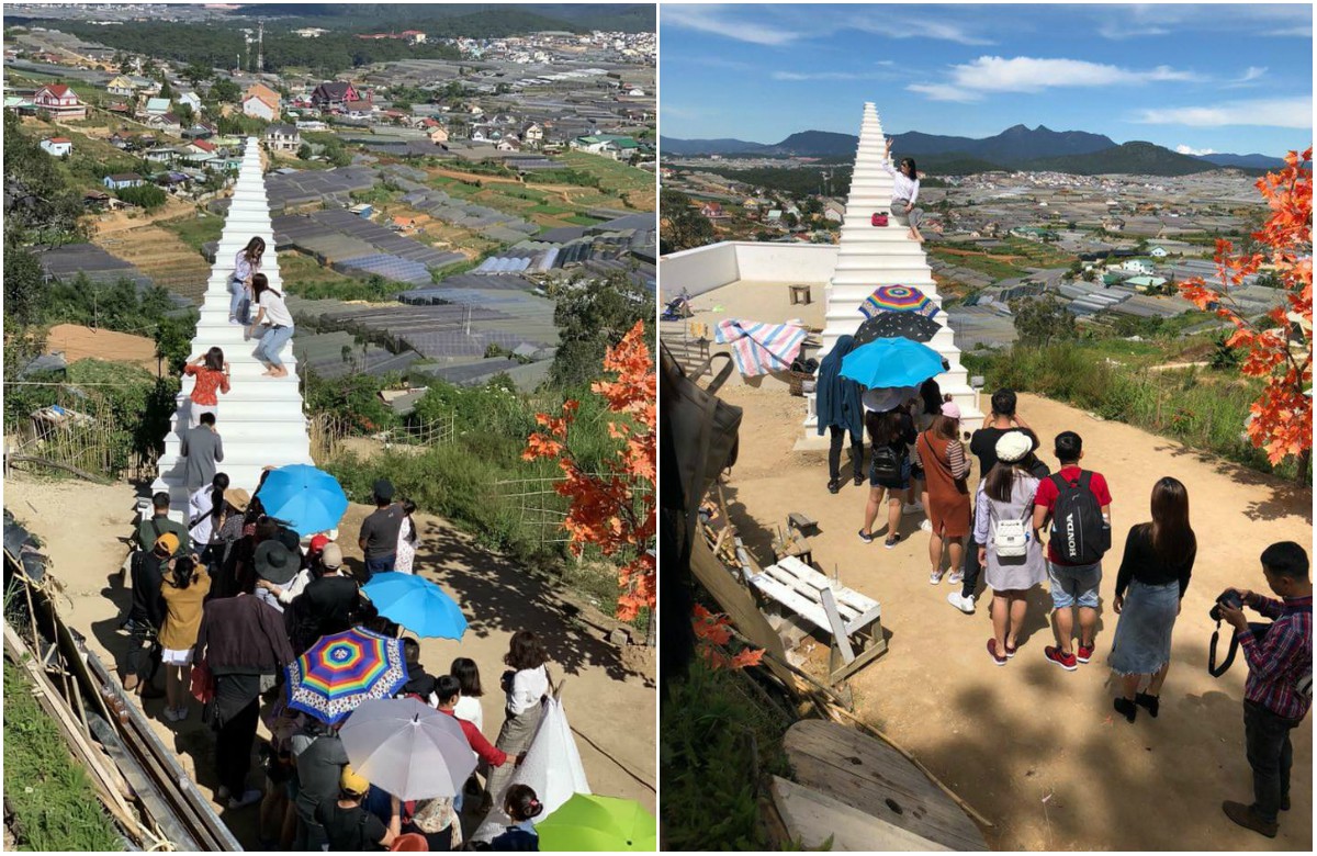 N&Oacute;NG: H&agrave;ng loạt &ldquo;nấc thang l&ecirc;n thi&ecirc;n đường&rdquo; ở Đ&agrave; Lạt được y&ecirc;u cầu th&aacute;o dỡ, giới trẻ sắp mất đi &ldquo;g&oacute;c sống ảo quốc d&acirc;n&rdquo;? - Ảnh 6.