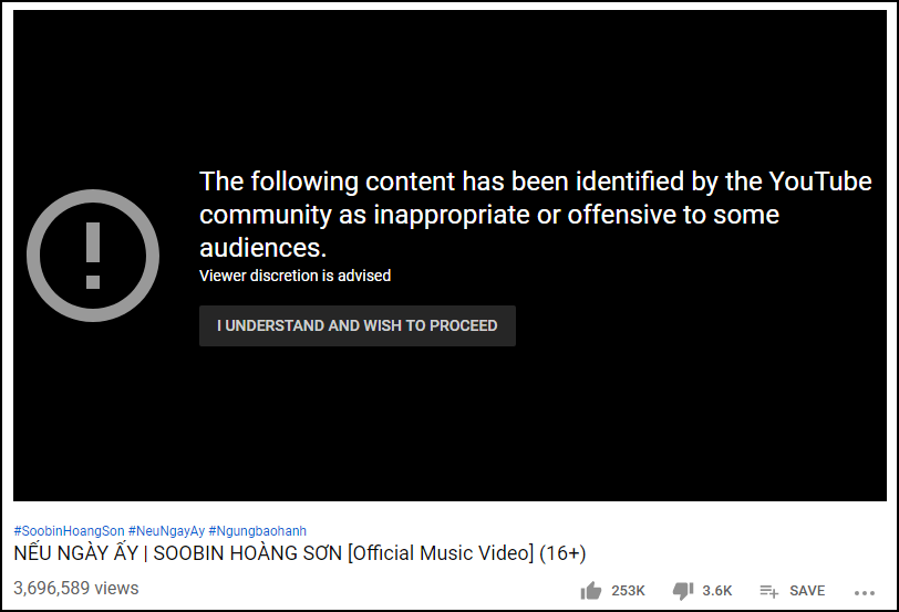 Vì sao Soobin làm MV bạo lực máu me phạm luật YouTube nhưng vẫn được nương tay giữ lại? - Ảnh 1.