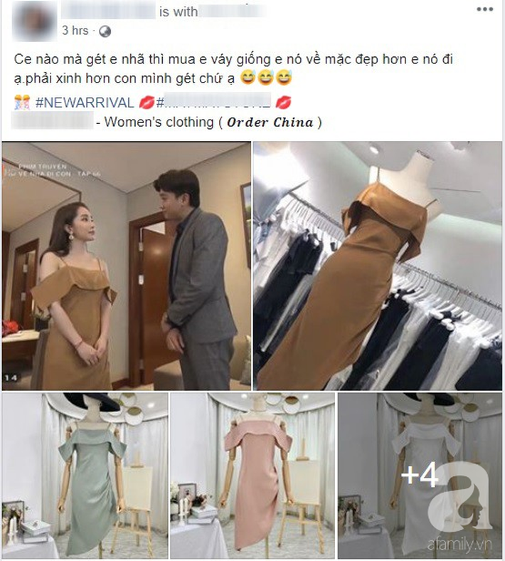 Mẫu váy của Nhã (Về Nhà Đi Con) được hội bán hàng online thi nhau rao, nhưng dân tình lại quyết tẩy chay và gọi là váy tiểu tam - Ảnh 2.