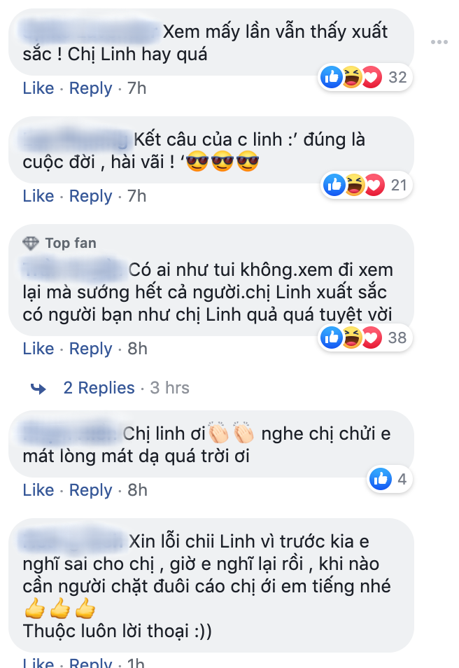 Sau màn chửi vạn tiễn xuyên tâm, chị Linh (Về Nhà Đi Con) bỗng hoá idol của khán giả - Ảnh 4.