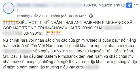 HOT: Sốt xình xịch thông tin mỹ nhân hot nhất Chiếc lá bay Baifern Pimchanok sắp đến Việt Nam vào cuối tháng 7 - Ảnh 2.