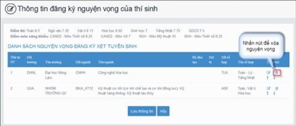 Cách điều chỉnh nguyện vọng xét tuyển để tăng cơ hội trúng tuyển đại học - Ảnh 5.