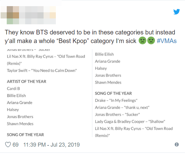 Vừa công bố đề cử, MTV VMAs 2019 đã bị ARMY tố coi nhẹ, trắng trợn “phủi sạch” thành tích của BTS - Ảnh 7.