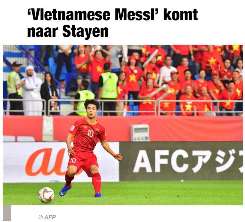 Không chỉ được gọi là Messi của Việt Nam, Công Phượng còn được báo hàng đầu của Bỉ đánh giá cực cao vì lý do này - Ảnh 1.