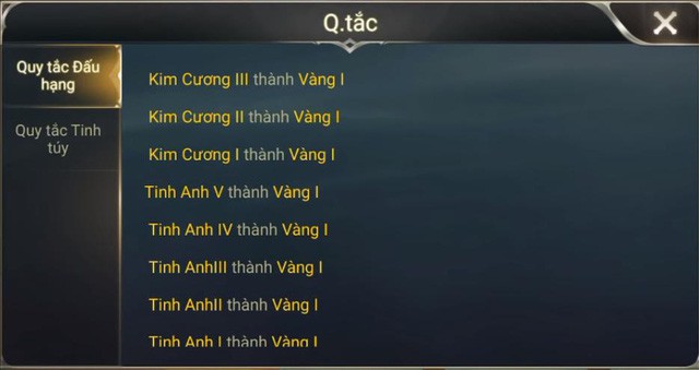 Li&ecirc;n Qu&acirc;n Mobile sắp reset Rank: Kim Cương 3 tới Tinh Anh 1 đều tụt về V&agrave;ng 1 - Ảnh 3.