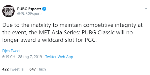 Giải đấu PUBG h&agrave;ng đầu ch&acirc;u &Aacute; bị tố gian lận, 7 đội tuyển tham dự bỏ về để tẩy chay BTC - Ảnh 4.