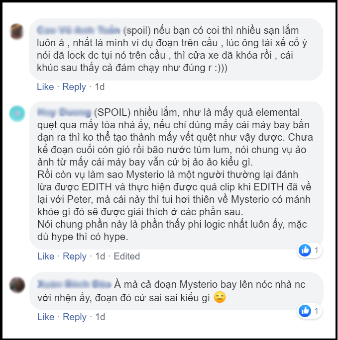 Khán giả chia phe tranh cãi FAR FROM HOME: Người khen phim nhện đỉnh nhất, kẻ chê nhạt nhúng muối cũng không cứu nổi - Ảnh 7. Khán giả chia phe tranh cãi FAR FROM HOME: Người khen phim nhện đỉnh nhất, kẻ chê nhạt nhúng muối cũng không cứu nổi - Ảnh 7.