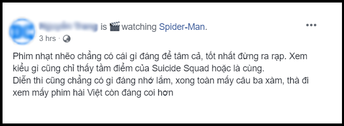 Khán giả chia phe tranh cãi FAR FROM HOME: Người khen phim nhện đỉnh nhất, kẻ chê nhạt nhúng muối cũng không cứu nổi - Ảnh 5. Khán giả chia phe tranh cãi FAR FROM HOME: Người khen phim nhện đỉnh nhất, kẻ chê nhạt nhúng muối cũng không cứu nổi - Ảnh 5.