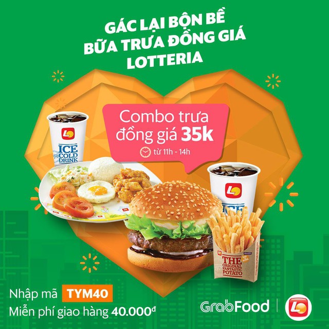 Lotteria tung ra combo gà rán có 1-0-2, quyết tâm cùng GrabFood phá đảo thị trường ăn trưa mùa hè này! - Ảnh 4.