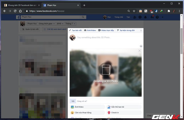 Cách tạo và đăng ảnh 3D lên Facebook tuỳ ý, không cần phần mềm hay thiết bị chuyên dụng - Ảnh 11.