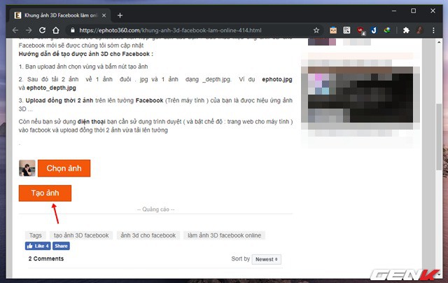 Cách tạo và đăng ảnh 3D lên Facebook tuỳ ý, không cần phần mềm hay thiết bị chuyên dụng - Ảnh 7.