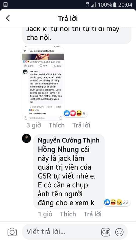 Nghi vấn Jack tự đăng bài trên fanpage nhóm nhạc cũ khen và tự hào về chính mình? - Ảnh 5.