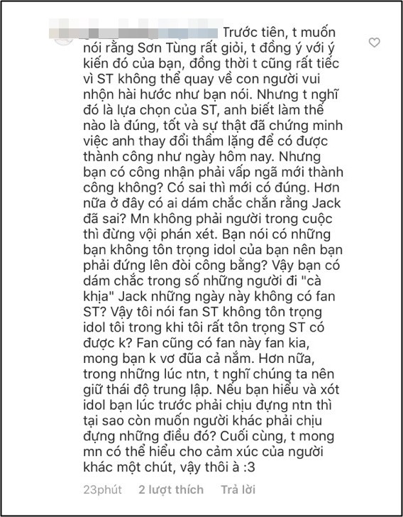 Ồn ào với Quân A.P chưa nguôi, Jack tiếp tục bị cộng đồng Sky tấn công vì thái độ cà khịa với Sơn Tùng M-TP - Ảnh 4.