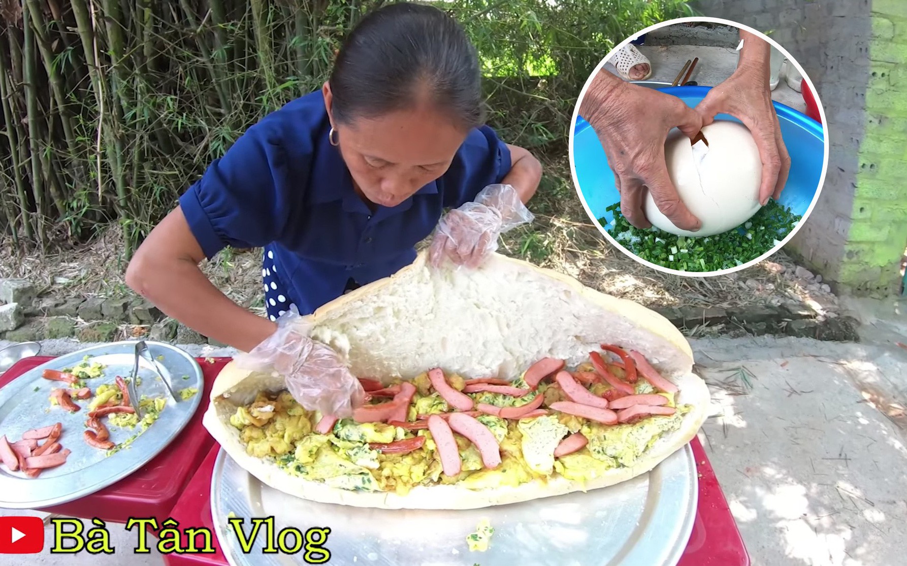 BÁnh MÌ SiÊu To KhỔng LỒ Tin Tức Mới Nhất Mang Trứng đà điểu Làm Nhân