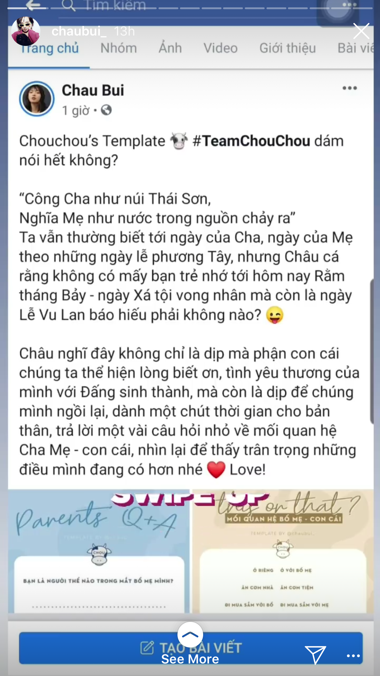 Ch&acirc;u B&ugrave;i tự nhận m&igrave;nh thấp giống mẹ v&agrave; nam t&iacute;nh giống bố, tiết lộ th&ecirc;m loạt b&iacute; mật hay ho về gia đ&igrave;nh - Ảnh 2.