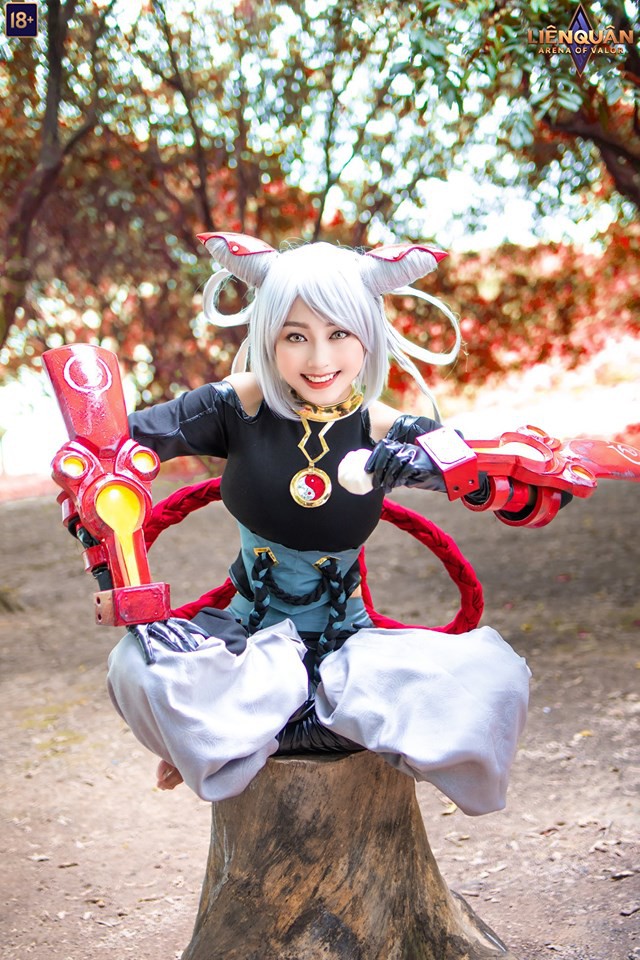 Ngắm nhìn bộ ảnh cosplay đẹp xuất sắc của vị tướng mới nhất Liên Quân Mobile: Qi chưởng to - giáp bự - Ảnh 7.