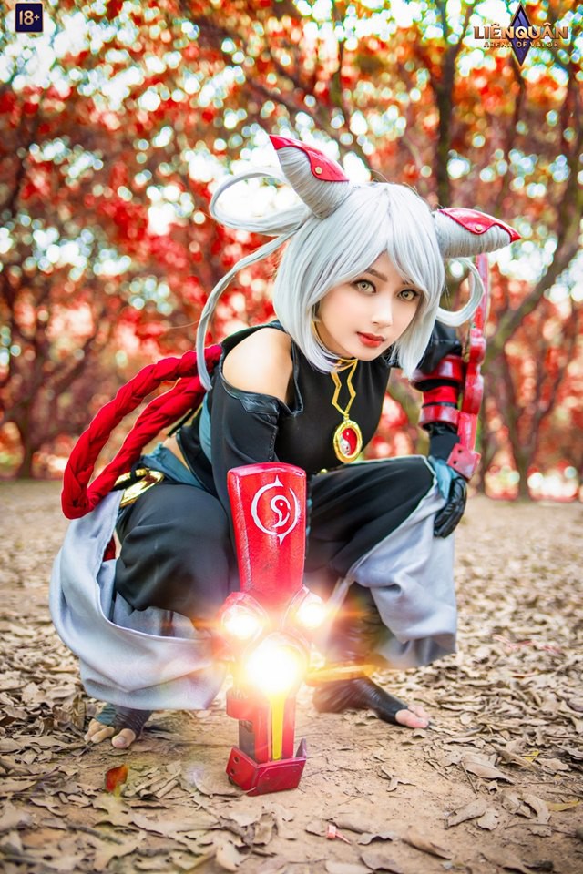 Ngắm nhìn bộ ảnh cosplay đẹp xuất sắc của vị tướng mới nhất Liên Quân Mobile: Qi chưởng to - giáp bự - Ảnh 4.