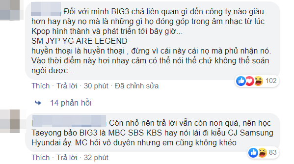 Thành viên NCT Dream gây sốc khi thẳng tay loại YG khỏi Big 3, dân Hàn và netizen Việt phản ứng khác hẳn nhau - Ảnh 4.