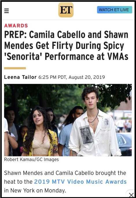 Chỉ là sự cố hay chiêu trò PR: Shawn Mendes và Camila Cabello còn chưa biểu diễn đã bị lộ kịch bản “chim chuột” tại VMAs 2019 - Ảnh 1.