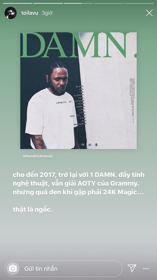 Hoàng tử indie Thái Vũ ám chỉ Taylor Swift không xứng đáng với giải Grammy, công khai ủng hộ màn giật mic của Kanye West - Ảnh 3.