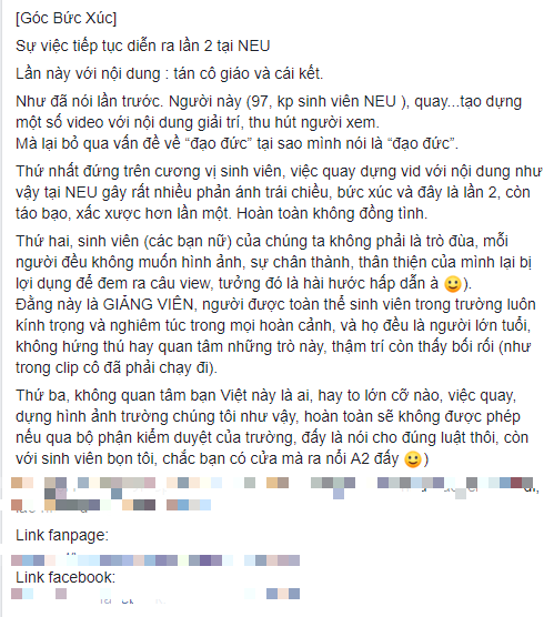 Ăn gạch đá vì vào trường Kinh tế quốc dân quay video tán nữ giảng viên, nam youtuber vẫn đáp trả cực thái độ với dân mạng, thậm chí còn miệt thị phụ nữ! - Ảnh 2.