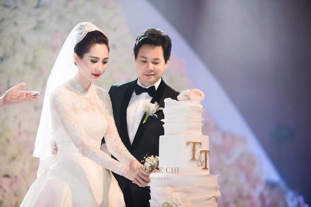 Bóc loạt bí mật đằng sau váy cưới của các mỹ nhân Việt đình đám - Ảnh 4.