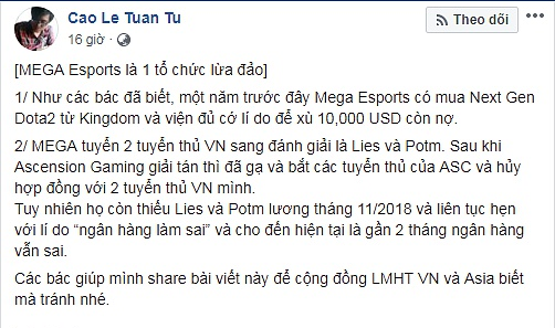 Từ Xemesis bị lừa đến drama The Queen Team, đây là những câu chuyện tiền bạc ồn ào nhất của làng game Việt - Ảnh 8.
