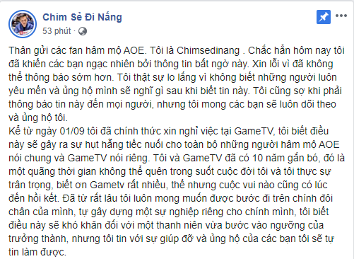 Chim Sẻ Đi Nắng bất ngờ rời GameTV để thành lập đế chế AoE của riêng mình - Ảnh 1.