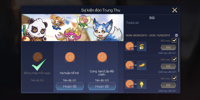 Liên Quân Mobile: Garena tặng cả server Khung viền Xử Nữ, hàng chục mảnh tướng/skin dịp Trung thu - Ảnh 1.