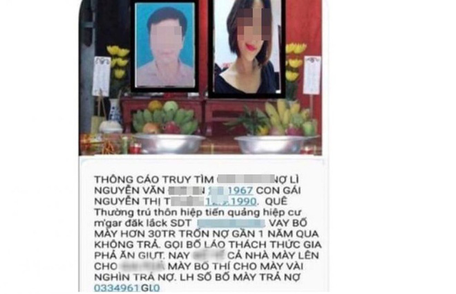 Điều tra vụ cha vay tiền, con bị lập b&agrave;n thờ tr&ecirc;n Facebook - Ảnh 1.