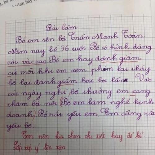 Chân dung các ông bố bị bóc trần trụi qua bài văn tả của con, đọc xong không ai nhịn được cười - Ảnh 3.