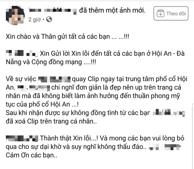 Cô gái bán khỏa thân quay clip phản cảm và chủ quán cà phê ở phố cổ Hội An lên tiếng xin lỗi - Ảnh 1.