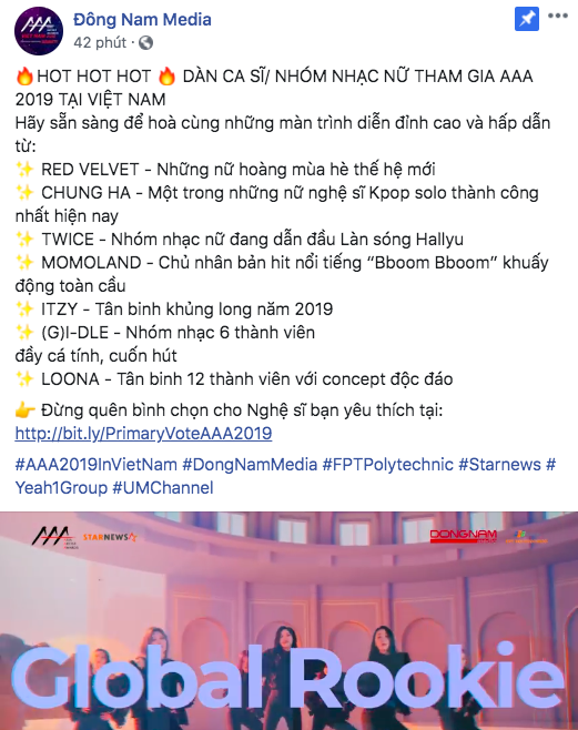 Chính thức lộ diện line up idol nữ Kpop tham dự AAA 2019: BLACKPINK vắng mặt, TWICE, Red Velvet cùng loạt tân binh sừng sỏ sẽ đến Việt Nam! - Ảnh 2.