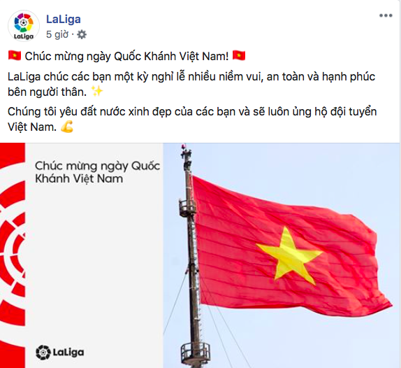 Các đội bóng lớn châu Âu chúc mừng ngày Quốc khánh Việt Nam - Ảnh 4.