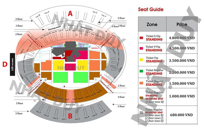 BTC AAA 2019 hé lộ trùm cuối của dàn line-up không phải là EXO hay BTS, rò rỉ thông tin giá vé và sơ đồ vị trí lễ trao giải - Ảnh 5.