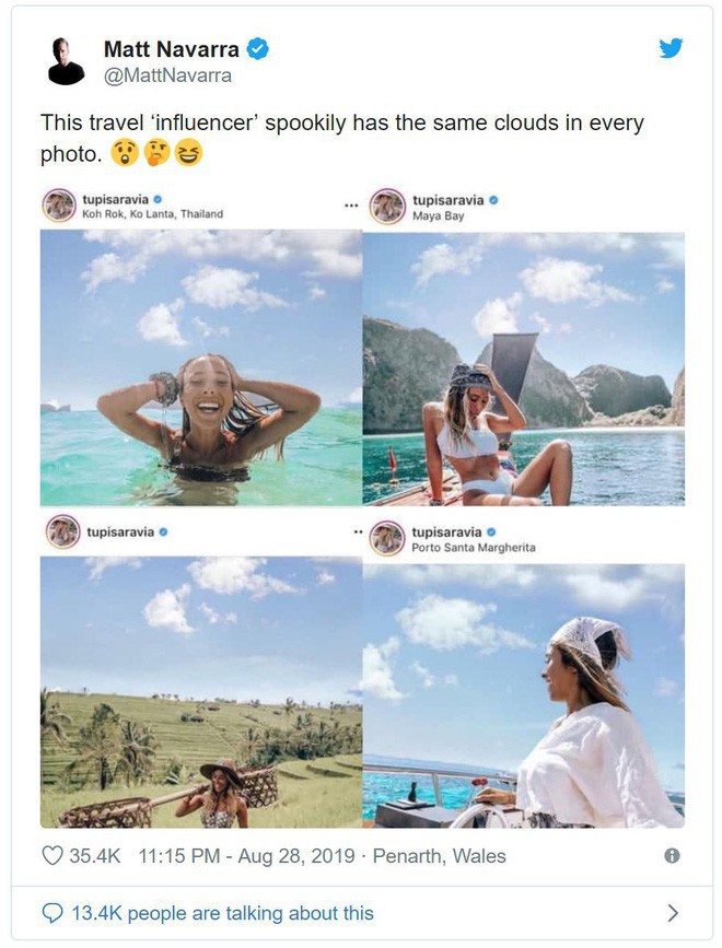 Cái kết có hậu: Nữ Instagramer ghép mây giống nhau ở tất cả ảnh được mời hợp tác phát triển ứng dụng chỉnh sửa ảnh - Ảnh 2.