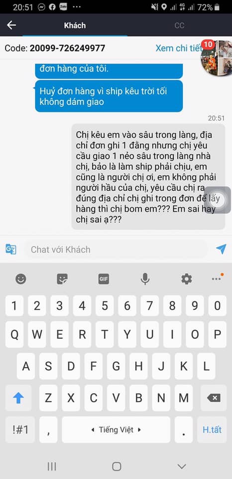 Đặt suất bún bò rồi đòi đi thêm 3km giao hàng giữa đêm nhưng không được, thượng đế tuyên bố bom đơn rồi mỉa mai shipper về mà mặc váy - Ảnh 3.