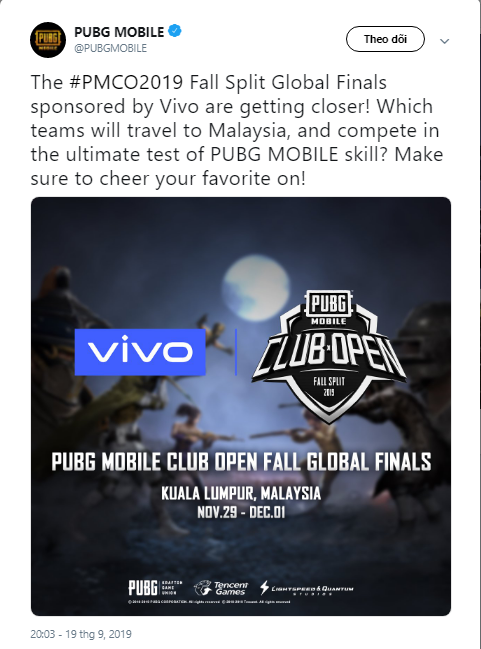 Giải đấu PUBG Mobile PMCO mùa Thu 2019 chính thức công bố thời gian, địa điểm tổ chức - Ảnh 2.