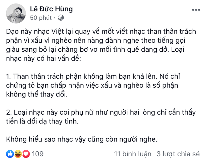 Âm nhạc là cảm xúc, thời nào rồi còn hỏi Nhạc này sao vẫn có người nghe? - Ảnh 1.