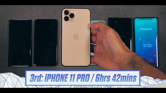 iPhone 11 Pro Max bứt phá top đầu pin trâu: Đánh bại cả Galaxy Note 10+ và Huawei Mate 30 Pro - Ảnh 3.