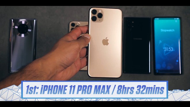 iPhone 11 Pro Max bứt phá top đầu pin trâu: Đánh bại cả Galaxy Note 10+ và Huawei Mate 30 Pro - Ảnh 5.