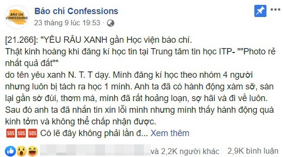 Công an vào cuộc xác minh vụ nữ sinh trường Báo chí tố chủ trung tâm tin học sàm sỡ - Ảnh 1.