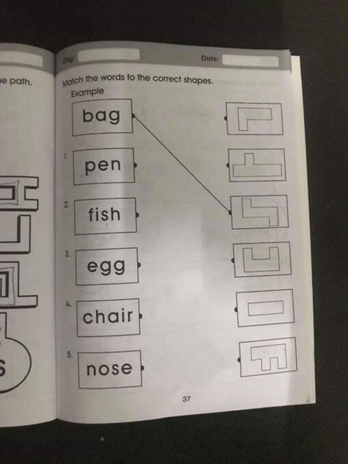 Người lớn v&ograve; đầu bứt t&oacute;c v&igrave; một b&agrave;i tập của học sinh mẫu gi&aacute;o qu&aacute; kh&oacute; hiểu - Ảnh 1.