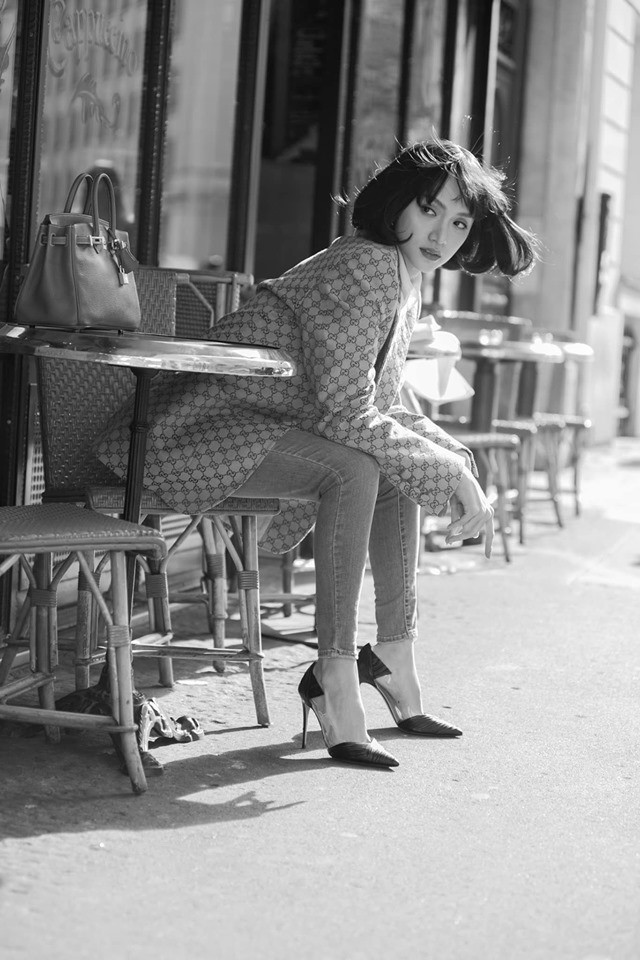 Hương Giang hóa quý cô sang chảnh đồ hiệu, khoe chân dài miên man cùng khí chất ngút ngàn trên đường phố Paris - Ảnh 6.