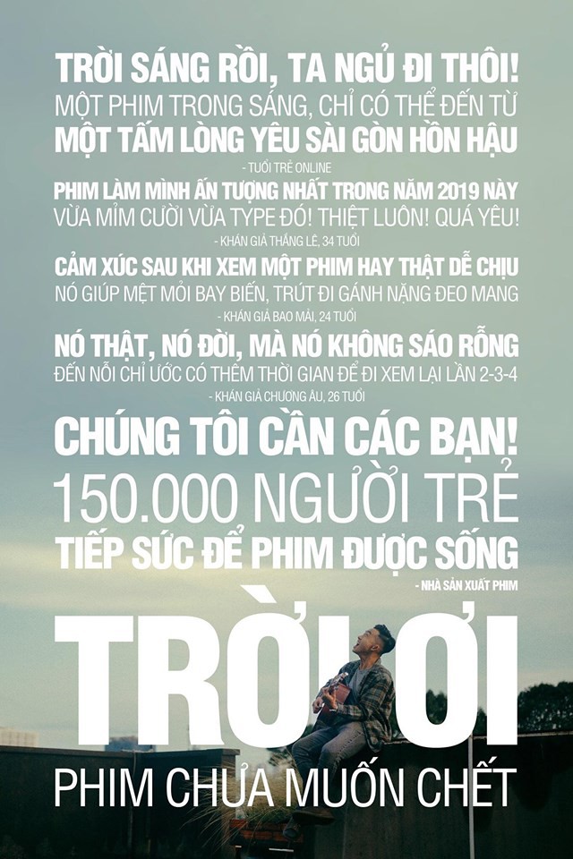 Phim vừa ra rạp, đạo diễn Trời Sáng Rồi, Ta Ngủ Đi Thôi lên mạng kêu cứu: Trời ơi phim chưa muốn chết! - Ảnh 2.