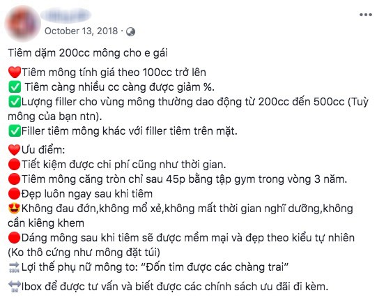 Rộ quảng cáo tiêm mông bằng filler tại Việt Nam, mỗi lần tiêm tới 100 - 200cc vẫn khiến chị em đổ xô đi làm - Ảnh 3.