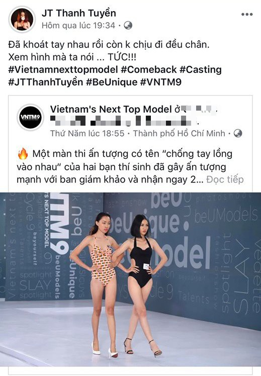 Mới chị chị em em, 2 thí sinh Next Top Model đã trở mặt, đấu khẩu gay gắt trên mạng xã hội - Ảnh 2.