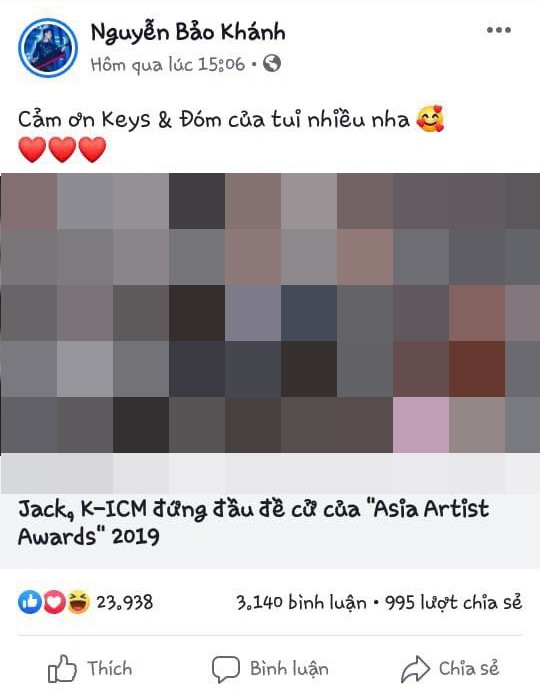 C&oacute; ai bạc phận như Jack v&agrave; K-ICM: đang h&agrave;o hứng k&ecirc;u gọi vote giải AAA th&igrave; bỗng nhi&ecirc;n BTC huỷ k&egrave;o - Ảnh 2.