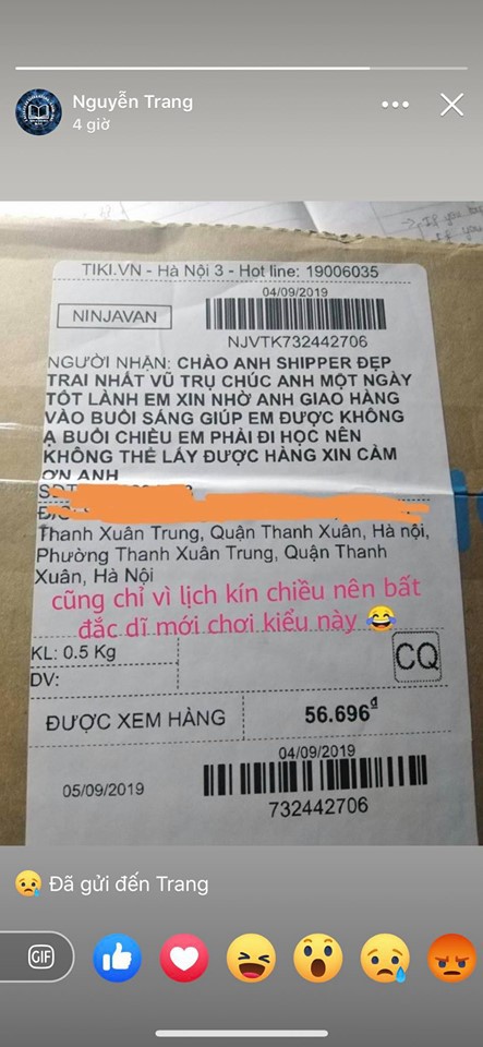 Sợ anh shipper không giao hàng buổi sáng, cô nàng nghĩ ngay kế độc - dị - lạ khiến dân mạng tấm tắc: Cưng quá đi! - Ảnh 1.